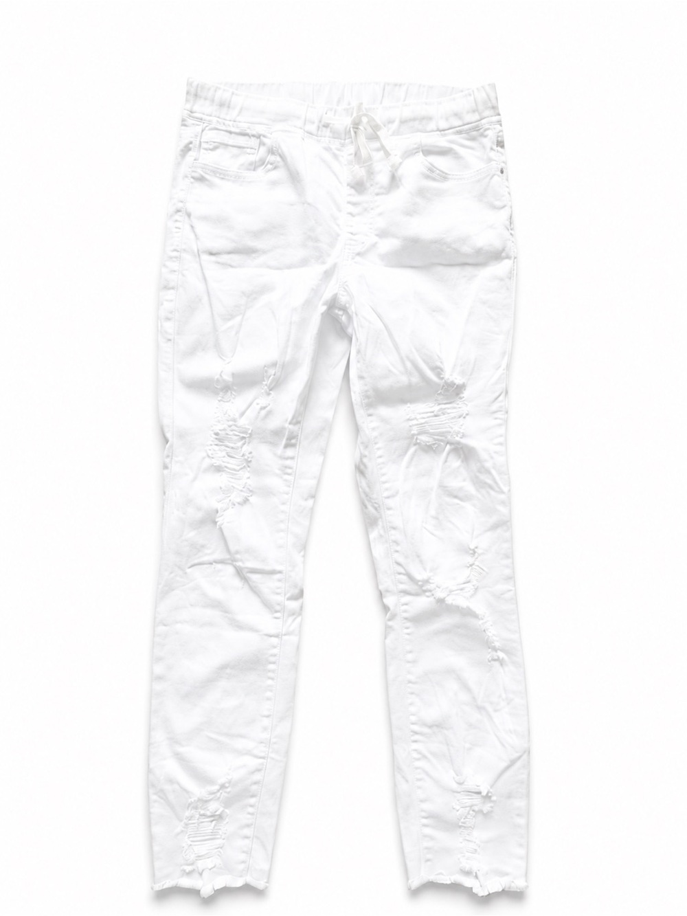 Eclipse White Distressed Women’s Jeggings